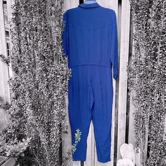 Flynn N Skye Navy Blue Jumpsuit Size Small - Picture 7 of 8